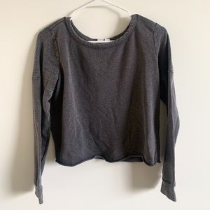 Melrose and Market gray long sleeve pullover shirt